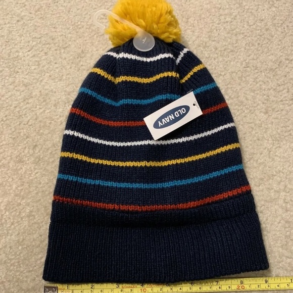 Old Navy Lot of 2 Toddler Kid Winter Hats Toques Caps Size S-M Acrylic Polyester - Picture 3 of 12